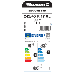 Barum 245/45 R17 99Y Bravuris 5HM XL TL