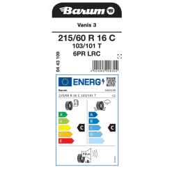 Barum 215/60 R16C 103/101T VANIS 3 6PR TL