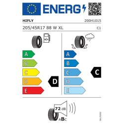 Hifly 205/45 R17 88W HF805 M+S XL TL