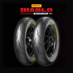 Pirelli Diablo Rosso Scooter SC 120/80 -12 M/C 55P TL Trasera