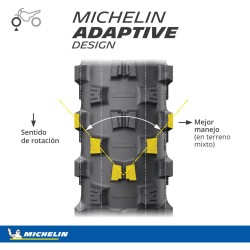 Michelin Starcross 6 Medium Hard  90/100 -21 57M  NHS TT Delantera