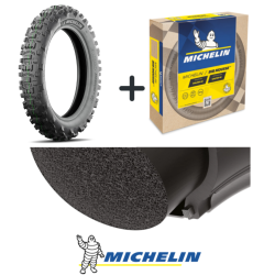 PACK : Michelin Enduro MEDIUM 2 140/80 - 18  + Michelin BIB MOUSSE M14S
