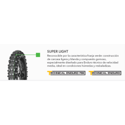 Mitas Terra Force-EF2 SM Super 90/100 - 21 M/C 57R TT Delantera (YELOW STRIPE)
