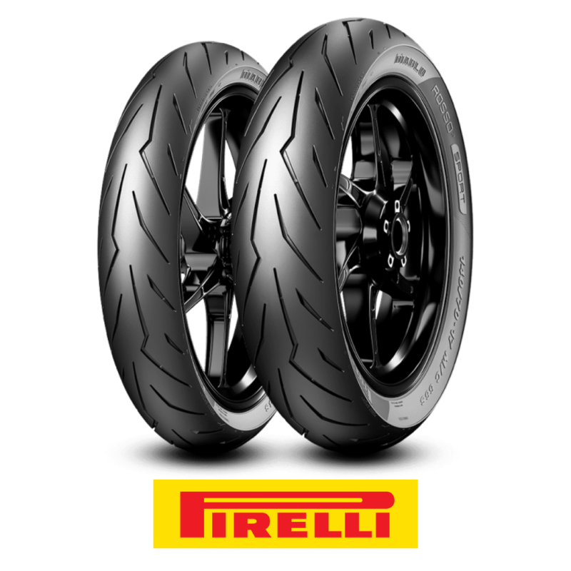 Pirelli Diablo Rosso Sport 100/80 - 17 M/C 52S Y 130/70 - 17 M/C 62S TL